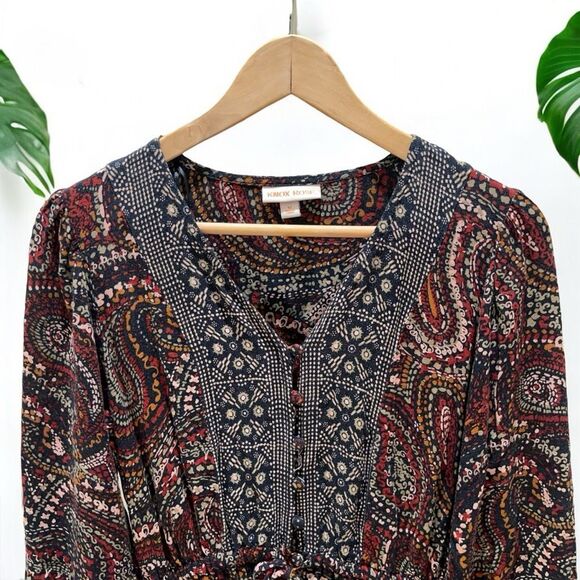 Knox Rose Boho Night Sky Maxi Dress in Multicolor Paisley - Picture 7 of 12